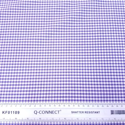 PURPLE CHECKS UNIFORM FABRIC