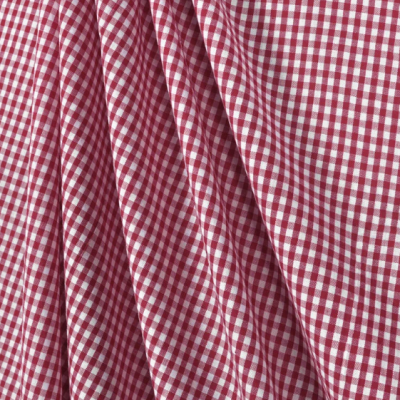 MAROON CHECKS UNIFORM FABRIC