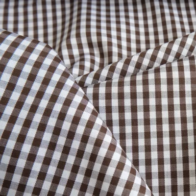 BROWN CHECKS UNIFORM FABRIC